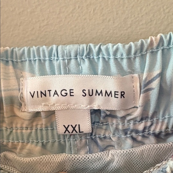 Tropical Flamingo Print Men's Swim Trunks XXL - Picture 2 of 10